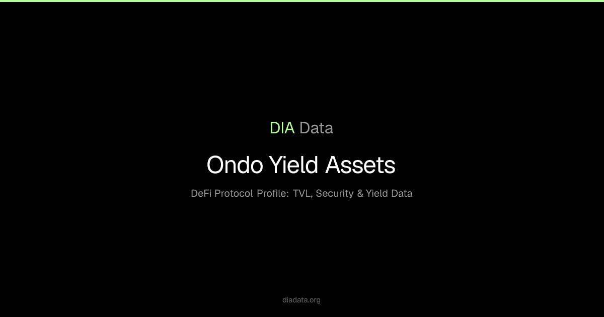Ondo Yield Assets — DeFi Protocol Profile | TVL, Security & Yield Data ...